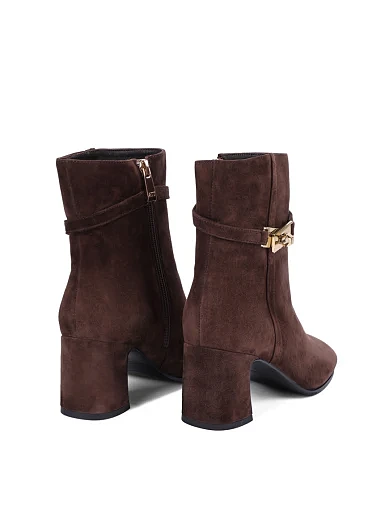 Жіночі черевики Attizzare велюрові коричневі(FT547-609-2) - фото 4 - Miraton