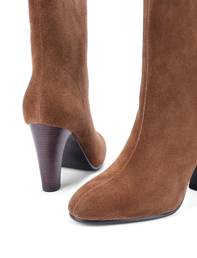 Жіночі черевики MIRATON велюрові коричневі(FT550-701-2) - фото 2 - Miraton