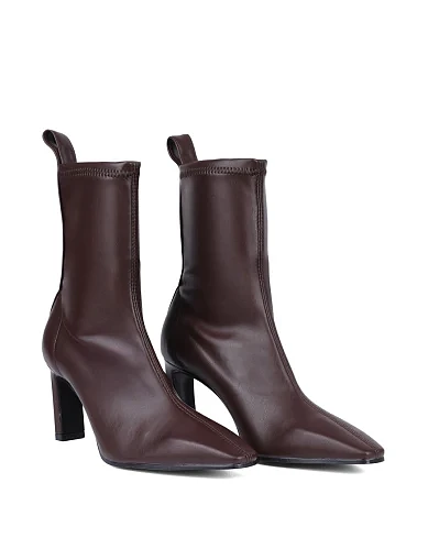 Женские ботинки BIANCA DI из экокожи коричневые - фото 3 - Miraton