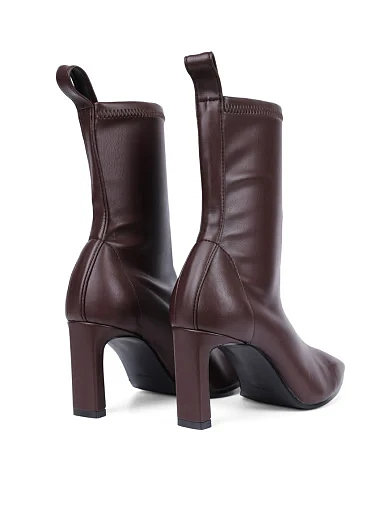 Женские ботинки BIANCA DI из экокожи коричневые - фото 4 - Miraton