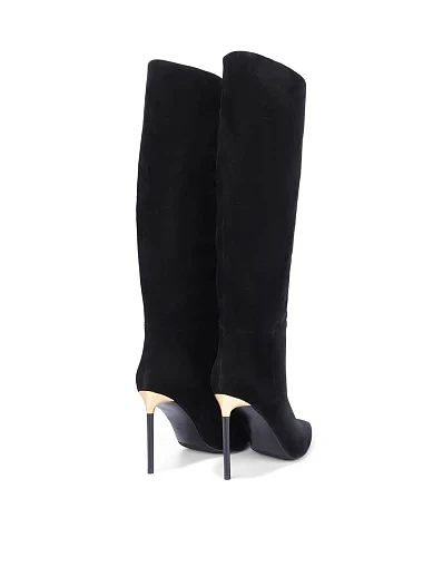 Жіночі чоботи MiaMay велюрові чорні(25139H-1602) - фото 3 - Miraton