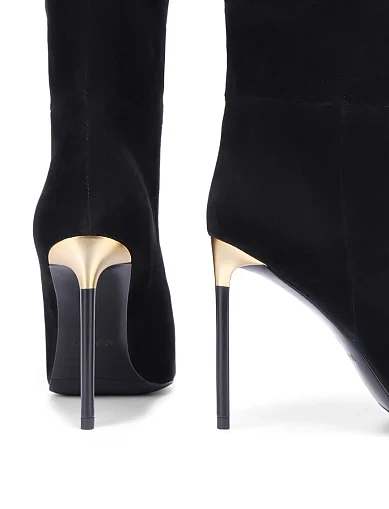 Жіночі чоботи MiaMay велюрові чорні(25139H-1602) - фото 4 - Miraton