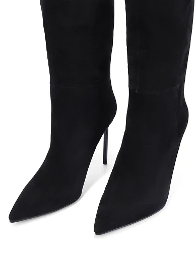 Жіночі чоботи MiaMay велюрові чорні(25139H-1602) - фото 5 - Miraton