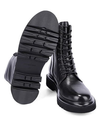 Женские ботинки Attizzare кожаные черные - фото 2 - Miraton