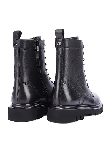 Женские ботинки Attizzare кожаные черные - фото 4 - Miraton
