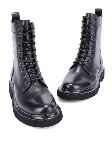 Женские ботинки Attizzare кожаные черные - фото 5 - Miraton