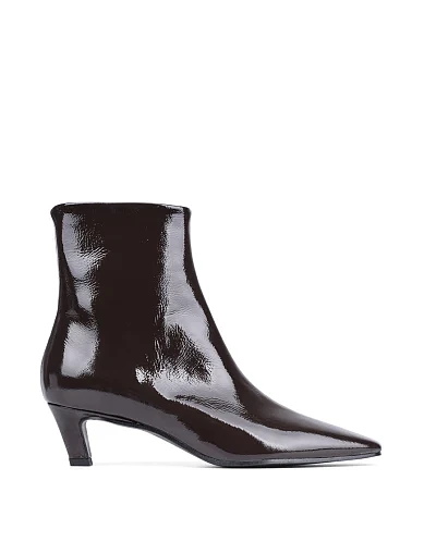 Женские ботинки BIANCA DI лаковые коричневые - фото 1 - Miraton