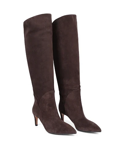 Женские сапоги BIANCA DI замшевые коричневые - фото 3 - Miraton