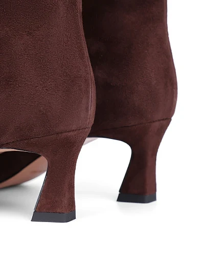 Женские сапоги BIANCA DI замшевые коричневые - фото 5 - Miraton