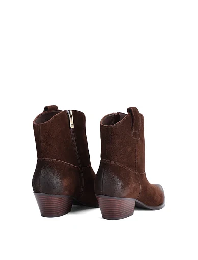 Жіночі черевики MIRATON велюрові коричневі(25D09-3) - фото 4 - Miraton