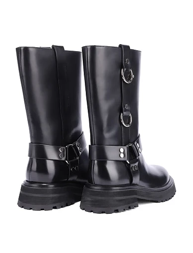 Жіночі черевики MIRATON шкіряні чорні(2520-12) - фото 4 - Miraton