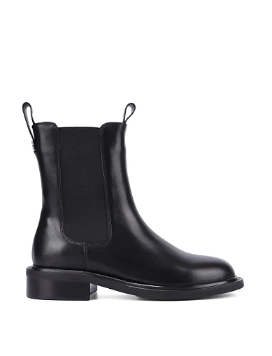 Женские ботинки челси MIRATON кожаные черные - фото 1 - Miraton