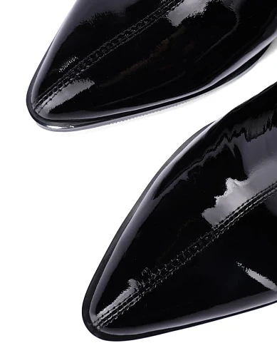 Женские ботинки Attizzare из наплака черные - фото 6 - Miraton