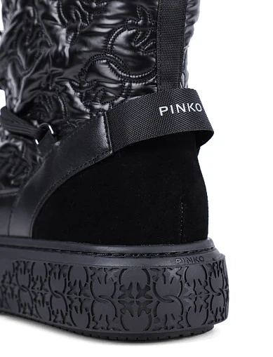 Женские ботинки Pinko кожаные черные - фото 5 - Miraton