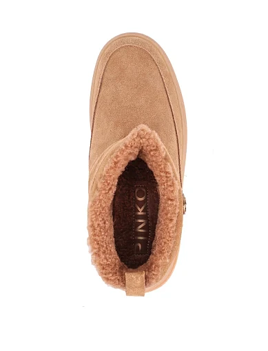 Жіночі уггі Pinko замшеві бежеві(SS0105P055MC0) - фото 5 - Miraton