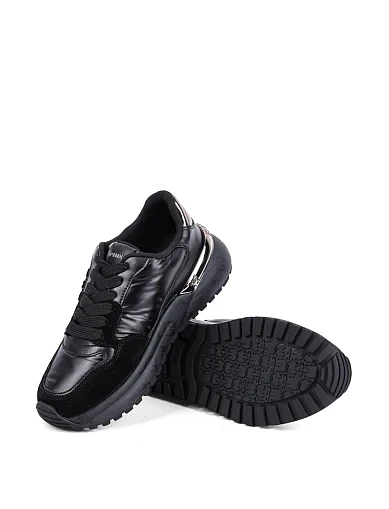 Жіночі кросівки Pinko шкіряні чорні(SS0055P106Z99) - фото 2 - Miraton