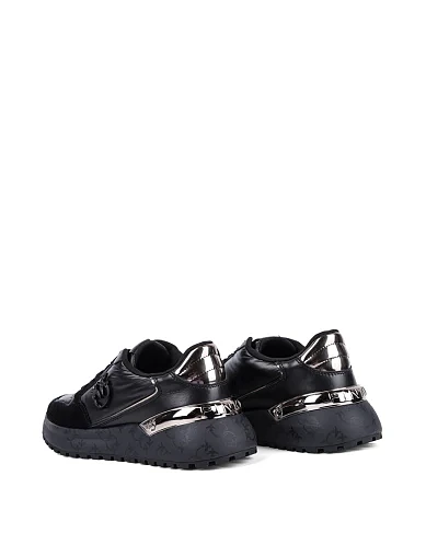 Жіночі кросівки Pinko шкіряні чорні(SS0055P106Z99) - фото 4 - Miraton