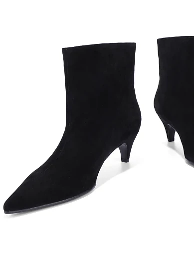 Женские ботинки MIRATON велюровые черные - фото 3 - Miraton