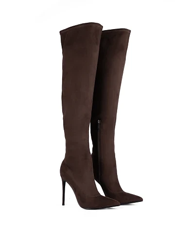 Жіночі ботфорти Mia May коричневі(2618-2201-1R) - фото 2 - Miraton