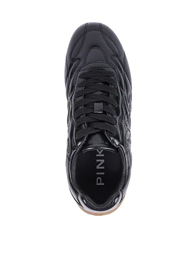 Жіночі кросівки Pinko шкіряні чорні(SS0063P003Z99) - фото 4 - Miraton
