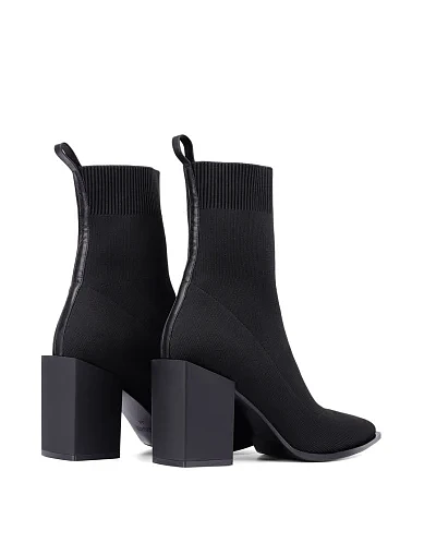 Женские ботинки MIRATON тканевые черные - фото 4 - Miraton