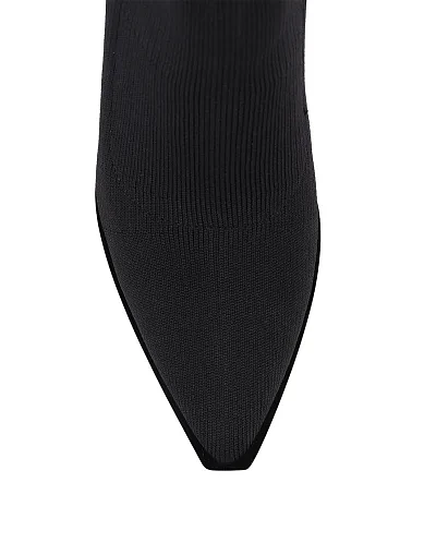 Женские ботинки MIRATON тканевые черные - фото 5 - Miraton