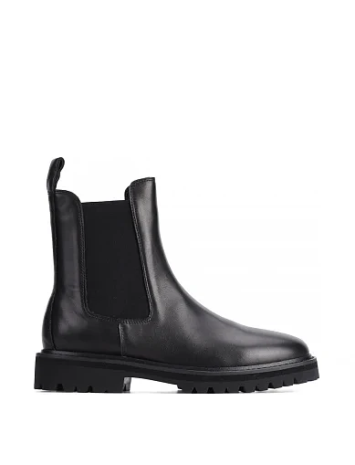 Жіночі черевики челсі MIRATON шкіряні чорні(DS51-1) - фото 1 - Miraton