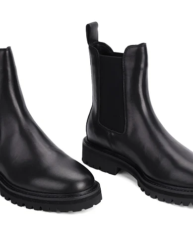 Жіночі черевики челсі MIRATON шкіряні чорні(DS51-1) - фото 5 - Miraton