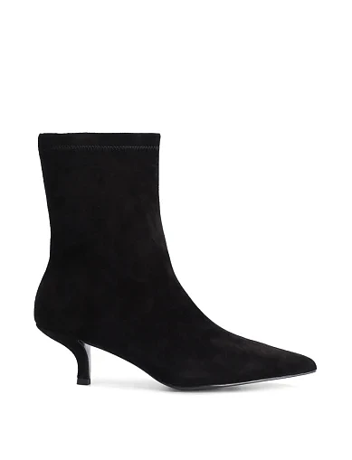 Женские ботинки MIRATON велюровые черные - фото 1 - Miraton