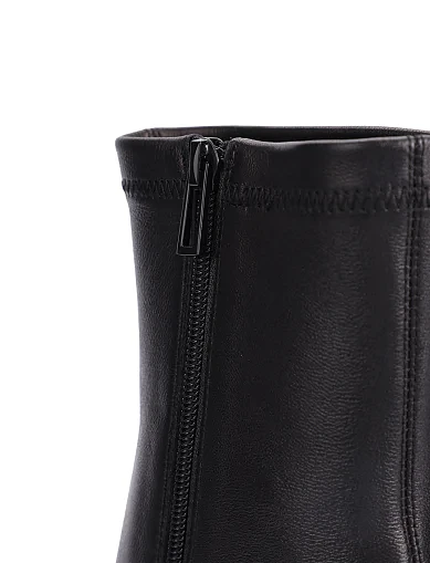 Женские ботинки MIRATON кожаные черные - фото 3 - Miraton