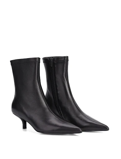 Женские ботинки MIRATON кожаные черные - фото 4 - Miraton