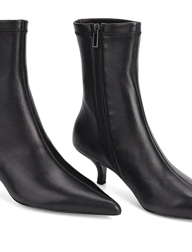 Женские ботинки MIRATON кожаные черные - фото 6 - Miraton