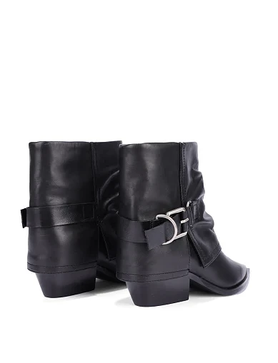 Женские ботинки MIRATON кожаные черные - фото 4 - Miraton