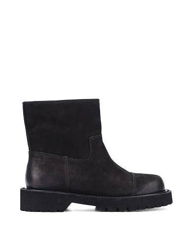 Женские ботинки MIRATON из нубука черные - фото 1 - Miraton