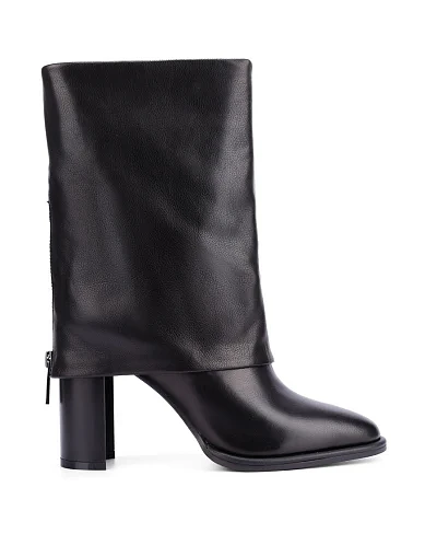 Женские ботинки Attizzare кожаные черные - фото 1 - Miraton