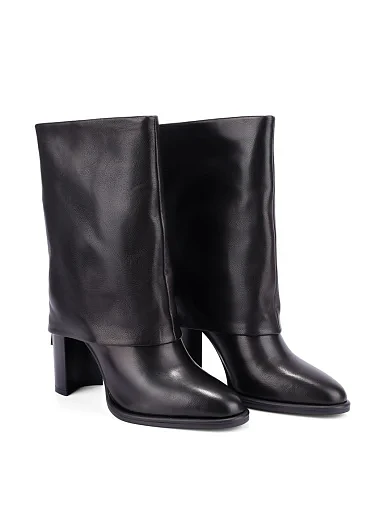 Женские ботинки Attizzare кожаные черные - фото 3 - Miraton