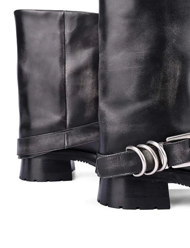 Жіночі черевики MIRATON шкіряні чорні(RY921K-831) - фото 2 - Miraton