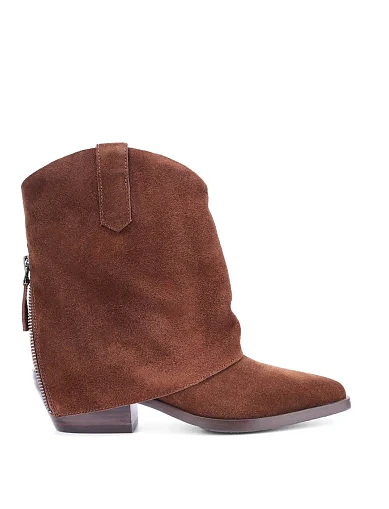 Жіночі черевики MIRATON велюрові коричневі(RY932K-793) - фото 1 - Miraton