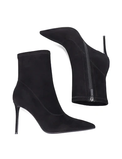 Жіночі черевики Mia May велюрові чорні(959X-566) - фото 2 - Miraton