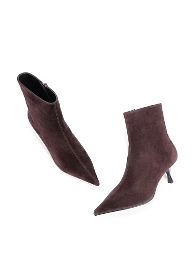 Жіночі черевики Mia May велюрові коричневі(S2540T-160) - фото 2 - Miraton