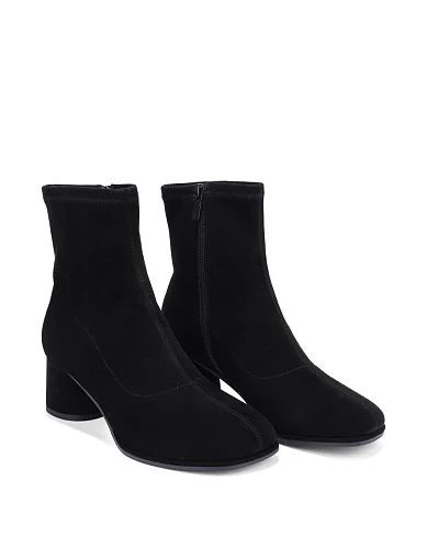 Женские ботинки MIRATON велюровые черные - фото 4 - Miraton