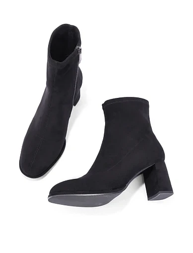 Женские ботинки Attizzare из искусственной замши черные - фото 5 - Miraton