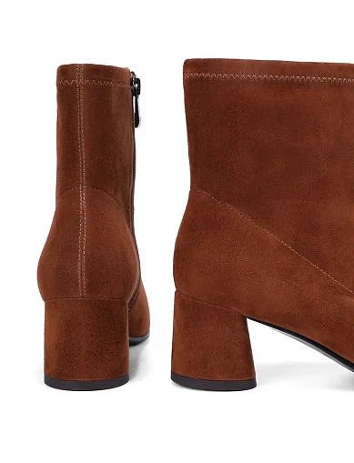 Жіночі черевики Attizzare велюрові коричневі(SZ24131T-1601) - фото 5 - Miraton