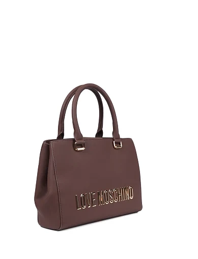 Женская сумка из экокожи коричневая - фото 2 - Miraton