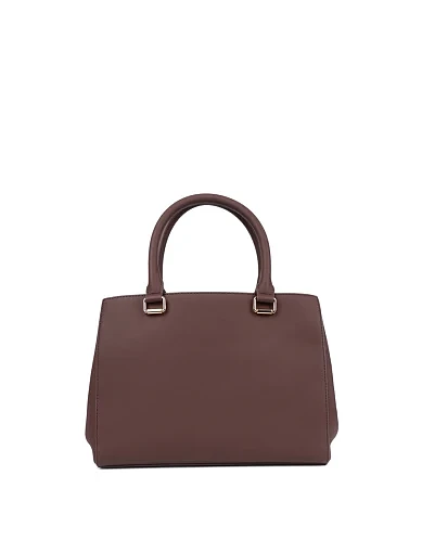 Женская сумка из экокожи коричневая - фото 3 - Miraton