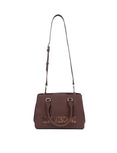 Женская сумка из экокожи коричневая - фото 6 - Miraton