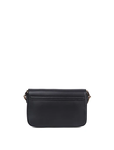 Женская сумка через плечо Love Moschino кожаная черная - фото 3 - Miraton