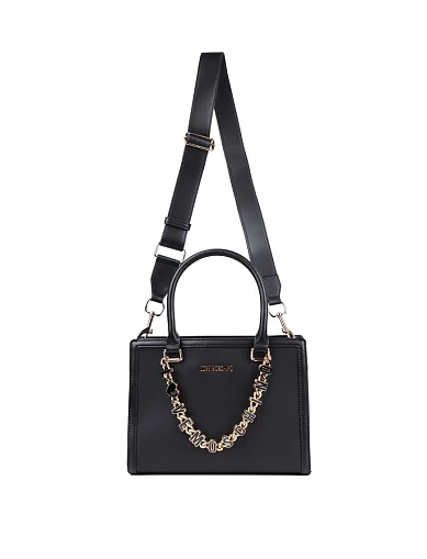 Женская сумка Love Moschino кожаная черная - фото 6 - Miraton