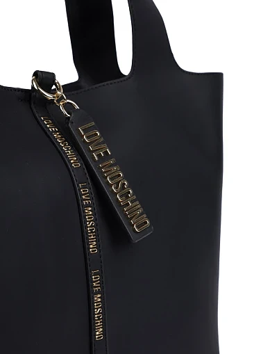 Женская сумка тоут из экокожи черная - фото 4 - Miraton