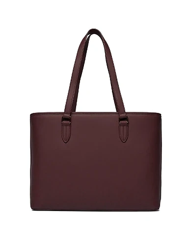 Женская сумка из экокожи бордовая - фото 5 - Miraton